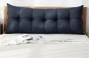 Reading Couch Back Cushions，60/80/100/120/180cm Large Headboard Pillow, Reading Daybed Bed Rest Pillow，Back Support Lumbar，Upholstered Headboard Cushion Removable Washable(C,150x60+20cm)