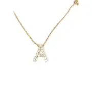 NIB EFFY 14k and 0.44ct diamond A initial necklace retail $3250