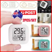 2PCS Digital Thermometer Room Humidity Meter Hygrometer LCD Temperature Indoor