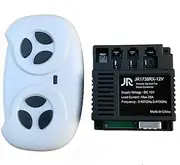 weelye 2.4G Bluetooth Remote Control and JR1738RX-12V Four-Sided Socket Receiver Kit Kids Powered Ride On Car ,Controller Control Box Accessories for Children Electric Ride On Car Replacement Parts