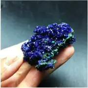 1Pcs Natural Azurite Malachite Geode Crystal Mineral Specimen for Healing
