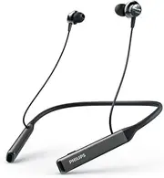 Philips Active Noise Canceling, Wireless, in-Ear, Voice Assistance, Up to 14hours Play time, 12.2mm Neodymium Drivers, Neckband (TAPN505BK)