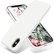 OTOFLY Liquid Silicone Gel Rubber Full Body Protection Shockproof Case for iPhone Xs/iPhone X，Anti-Scratch&Fingerprint Basic-Cases，Compatible with iPhone X/iPhone Xs 5.8 inch (2018) White