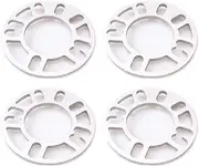 Autobahn88 0.2" (5mm) Universal Vehicle Wheel Spacer, for PCD 4x98 4x100 4x110 4x108 4x112 4x114.3 5x100 5x110 5x108 5x112 5x114 (Pack of 4)
