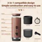 Portable Electric Espresso Coffee Machine Cordless Heating 3oz Single Serv 3 AU