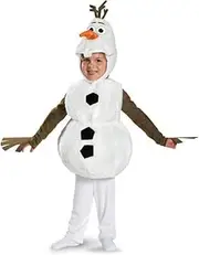 ELEGAWHISPR Olaf Costume for Kids Snowman Dress up Boys Halloween Cosplay Jumpsuit