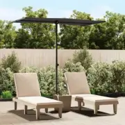 Outdoor Parasol Garden Beach Umbrella Sunshade Protection Height Adjustable