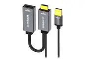 mbeat Tough Link HDMI To Displayport Adapter With USB Power - Grey Black