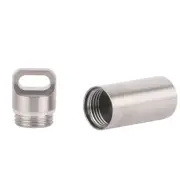 Premium Titanium Pill Holder Container Portable Pill Box Case for Travel