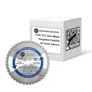 TCT 7 1/4 Inch Circular Saw Blade, Tungsten Carbide Tipped Metal Cutting Saw ...