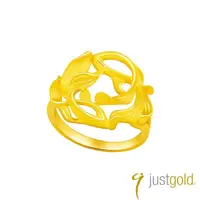 在飛比找momo購物網優惠-【Just Gold 鎮金店】追尋系列 純金戒指