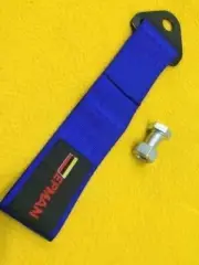 Blue 250 mm tow recovery strap CAMS race compliant