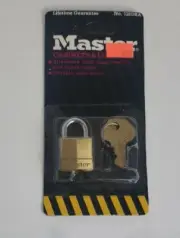 Master Lock Padlock Brass Body 120KAD - NOS Factory Sealed