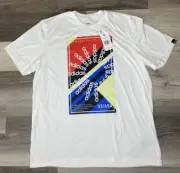 Adidas Shirt Mens Clima Slogan Climalite Graphic T-Shirt Size XL NEW