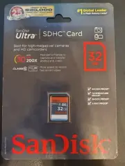 NEW SanDisk Ultra 32GB, Class 10 30MB/s - SDHC Card - Retail