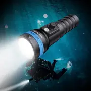 1600 Lumen Scuba Diving Flashlight Dive Torch Underwater 100 Meters