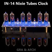 IN-14 Nixie Clock Tubes USB RGB Musical Arduino comp. Form 12/24H - WITH TUBES