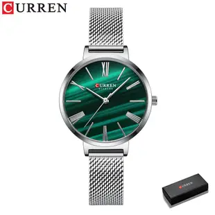 Curren 女士手錶漸變色時尚不銹鋼石英防水手錶 9076 M+L