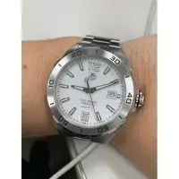 在飛比找蝦皮購物優惠-豪雅TAG Heuer F1系列機械錶，白面鋼帶