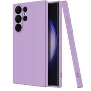 MCC For Samsung Galaxy S22 Ultra 5G Soft Liquid Silicone Shockproof Case Cover S908 [Light Purple]