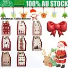 Christmas Table Runner Tablecloth Dining Table Flag Home Xmas Gift Decoration AU
