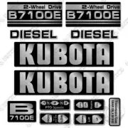 Fits Kubota B7100E Decal Kit Tractor - 7 YEAR OUTDOOR 3M VINYL!