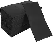 STOBAZA 50pcs Knife and Fork Wrap Tissue Paper Towel Dinner Hand Napkin Silverware Wraps White White Napkins Wood Pulp Black