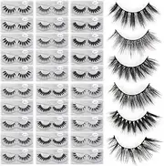 Eyelashes, Natural False Eyelashes Faux Mink Lashes Manga Lashes Cat Eye Lashes Fluffy Wispy Fake Lashes Eye Lashes