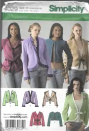Plus Size Simplicity Pattern #4029-Misses Jackets 14-16-18-20-22