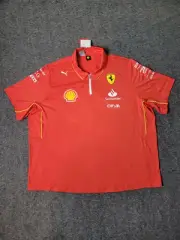 Ferrari F1 2024 Puma Pro Team Issue Men's Size 3XL Short Sleeve Polo Shirt Rare
