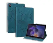 For Samsung Galaxy Tab A8 10.5 inch 2022 Model (SM-X200/X205/X207) Case, Premium PU Leather Cover with Pen Holder - Blue Butterfly