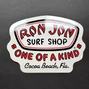 Ron Jon Surf Shop Sticker Decal "One Of A Kind" Cocoa Beach Florida Surfing