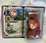 New BILINGUAL Errors TY BEANIE BABIES Rex the Tyrannosaurus McDonald’s TY 2000