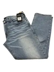 True Religion Jeans 36 Light Bliss Wash Geno SN Flap Slim Jeans Retail $159