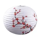 1x Floral Plum Paper Lantern Light Lamp Shades Lampshade Bar Decor Vintage Acc D