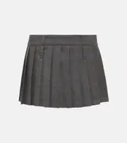 [The Frankie Shop] The Frankie Shop Blake pleated miniskirt AU 14 grey