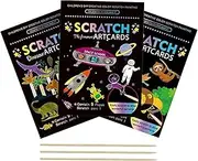 Scratch Paper For Kids, Colorful Scratch-off Notes, Craft Kit, Kids Scratch-off Painting Book, Scratch Craft Paper For Birthday, EasterSet, Rainbow