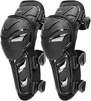 Motorcycle Knee Elbow Guards - Long Leg Sleeve Protective Gear - Motorcycle Knee Pads, Sturdy Knee Shin Pads Protector, Ergonomic Knee -Elbow Pads Protector for Cycling, Motorcycle
