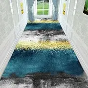 Extra Long Hallway Runner Rug Retro Washable Style Long Rug Do Not Fade Floor Non-Slip Mats Anti-Slip Carpet Runner Rug,0.8m x 4.5m