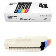 4x Toner for OKI C 5650 5750 Dn N