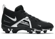 Size 16W Nike Alpha Menace 3 Shark Wide Black White Football Lineman Cleats