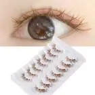 7 Pairs Brown Cluster Lashes Mink Wispy Eyelashes Women Beauty