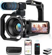 4K Video Camera, Camcorder 48MP Ultra HD WiFi Vlogging Camera for YouTube