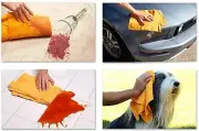 Original German Shammy Towels Super Absorbent Chamois Cloths Size 20x 27" Orange