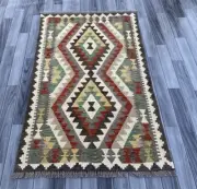 Handmade Afghan Kilim Rug, Wool Rug, Bohemian Rug 155 CM X 97 CM( KSR#68)