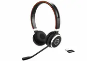 Jabra Evolve 65 SE MS Stereo Wireless Bluetooth Headset with Link 380a, Microsoft Certified