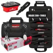 Tool Roll Bag Organizer with Magnetic Plate Heavy Duty Polyester Ideal Gifts