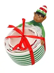 Holiday Time Christmas Elf Stacking Measuring Cups Nesting Graduated Sizes New