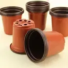 Two-Tone Mini Terracotta Plant Trays Round Planter Nursery Pots Flower Vases