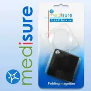FOLDING MAGNIFIER Small Travel Pocket Magnifying Glass Foldable Portable Reading
